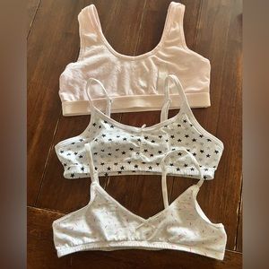 Girls Bralette /  Training Bra bundle L